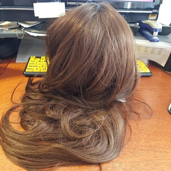 NEW TAG !  Eawwii Long 29 Inch Hair Curly Wig Drak Blonde main image 6